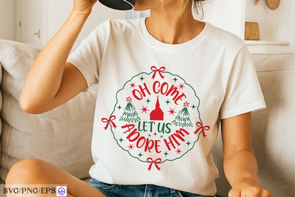 Oh Come Let Us Adore Him PNG Faith SVG Review