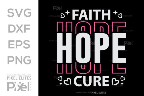 Review of Faith Hope Cure SVG Pink Ribbon for Real Projects