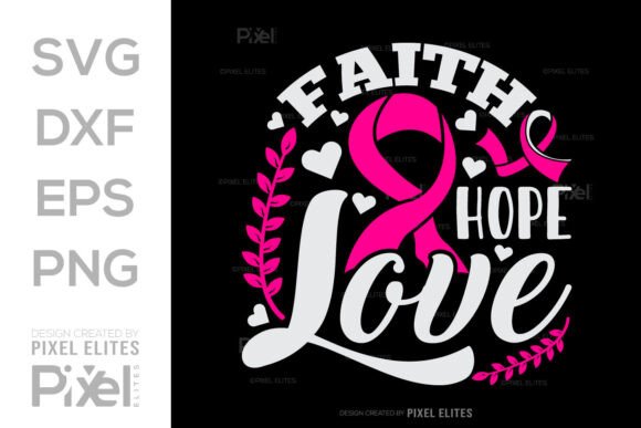 Reviewing Faith Hope Love SVG Pink Ribbon for Real Embroidery Projects